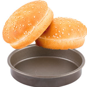 Acheter Moule à pain antiadhésif Durable en Silicone à 8 compartiments,  poêle à Hamburger, moule de cuisson pour la cuisine à domicile, boulangerie